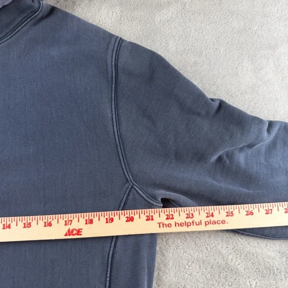 J. Crew Sportswear Heritage Navy Pullover Hoodie - Picture 5 of 9